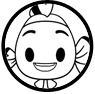 Nemo emoji coloring page