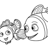 Finding Nemo coloring page