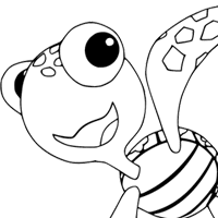 Nemo and Squirt coloring page