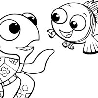 Finding Nemo coloring page
