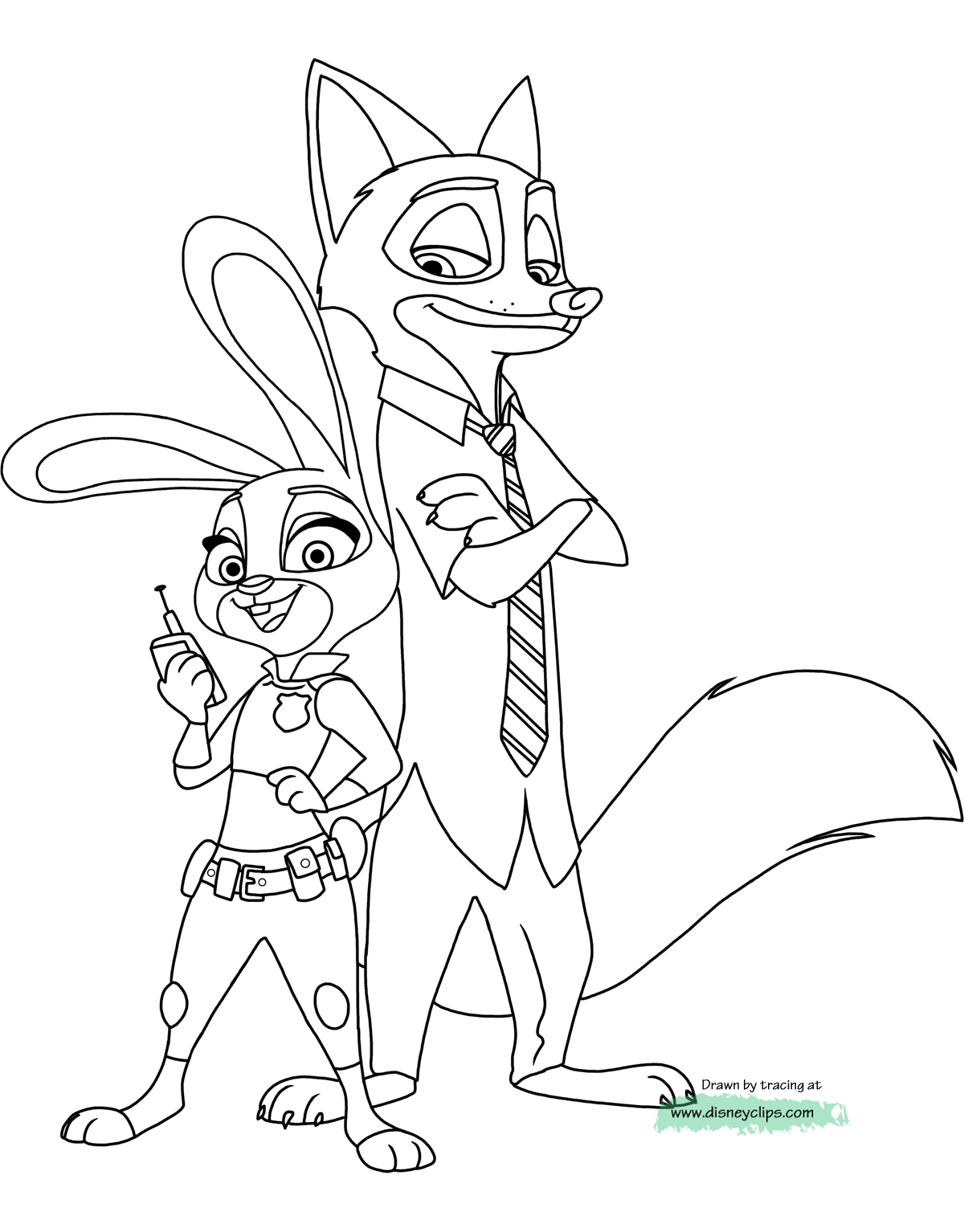 Zootopia Coloring Pages | Disneyclips.com