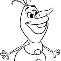 Olaf coloring page