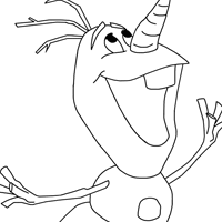 Olaf coloring page