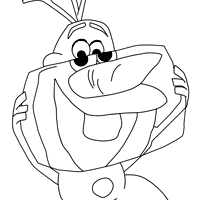 Olaf coloring page