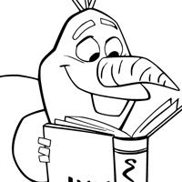 Olaf coloring page