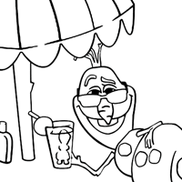 Olaf coloring page