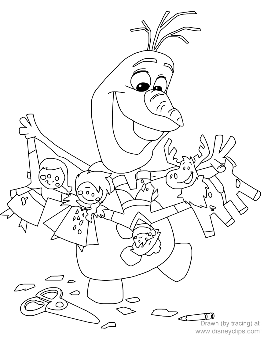 Download Frozen Coloring Pages (4) | Disneyclips.com