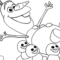 Olaf coloring page