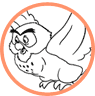 Owl coloring page