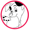 101 Dalmatians Valentine's Day coloring page