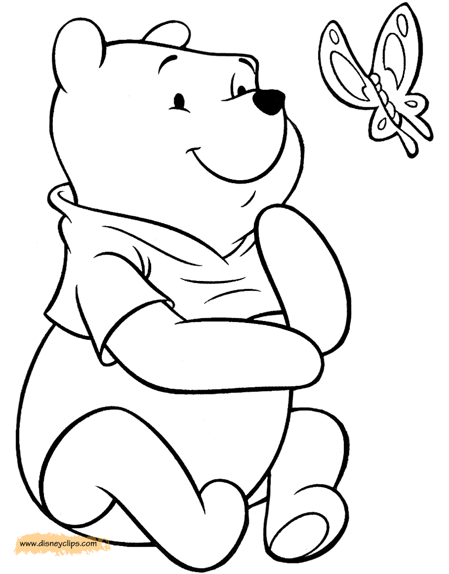 Winnie the Pooh Nature Coloring Pages | Disneyclips.com