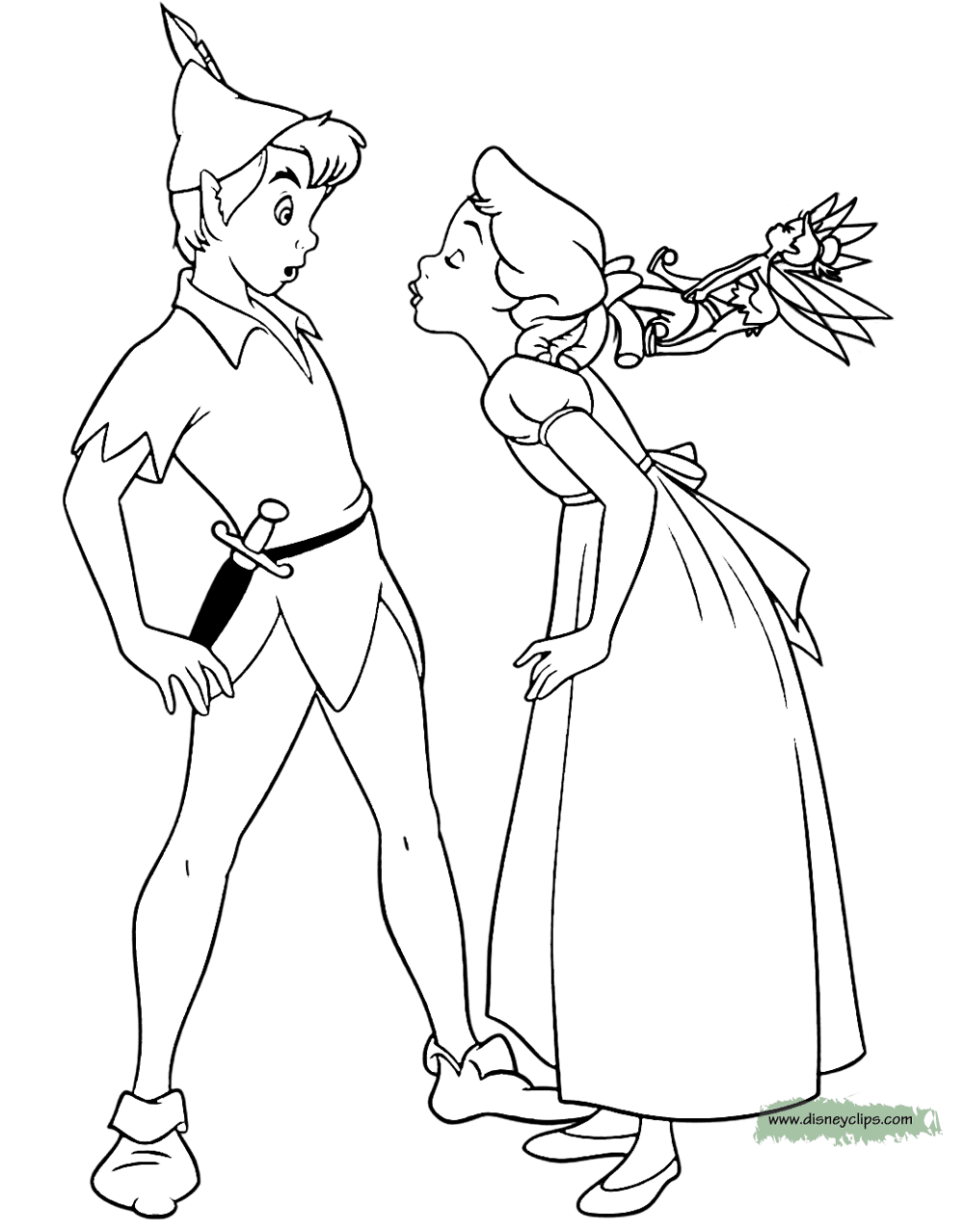 peter pan coloring pages  disneyclips
