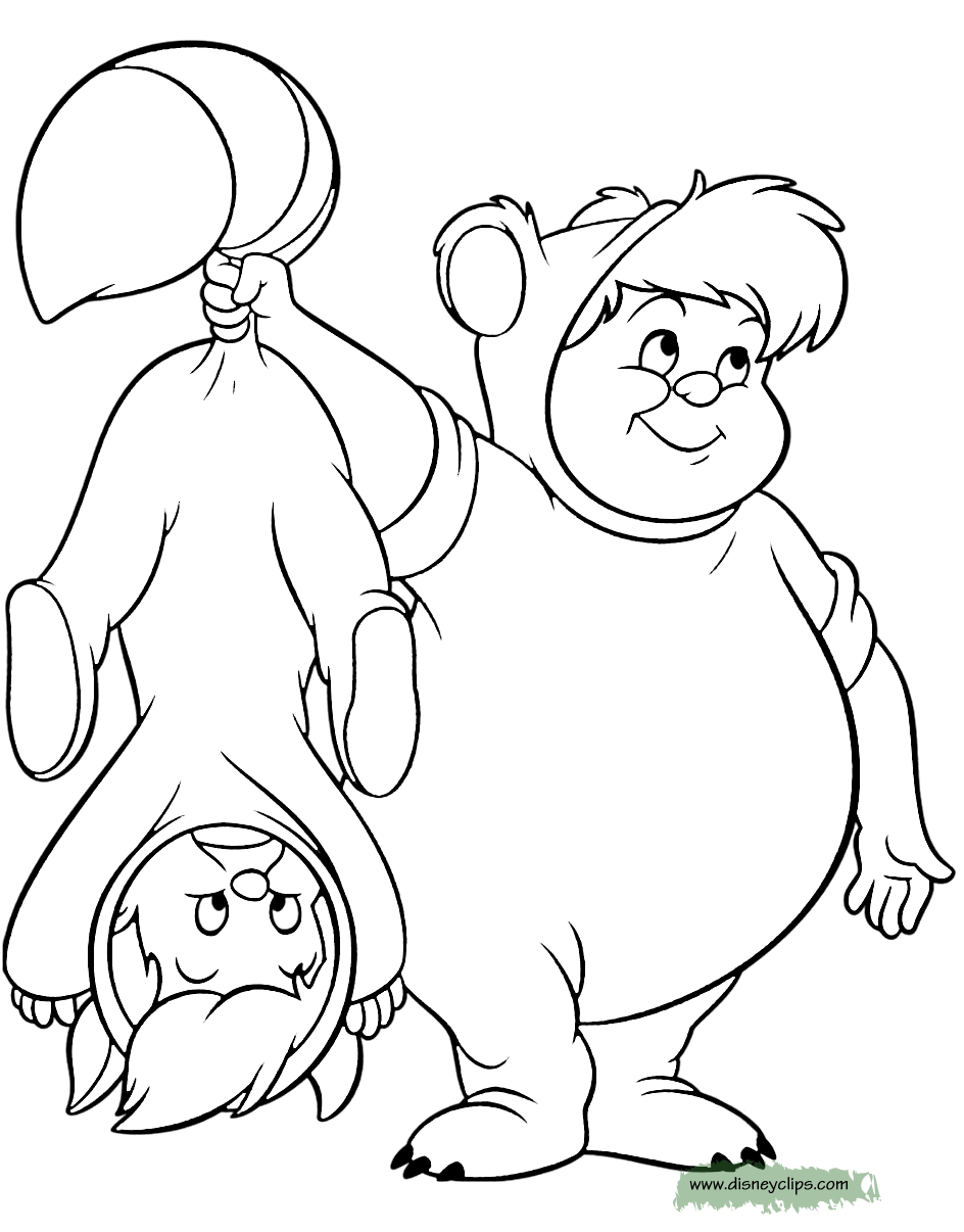coloring page Lost Boys Cubby Twin