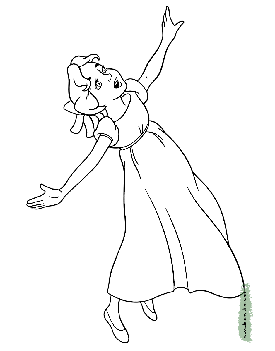 Peter Pan Wendy coloring page Wendy