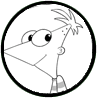 Phineas coloring page