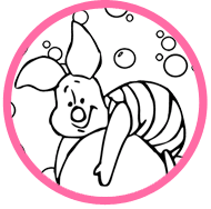 Piglet coloring page