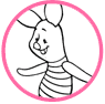 Piglet coloring page