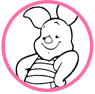 Piglet coloring page