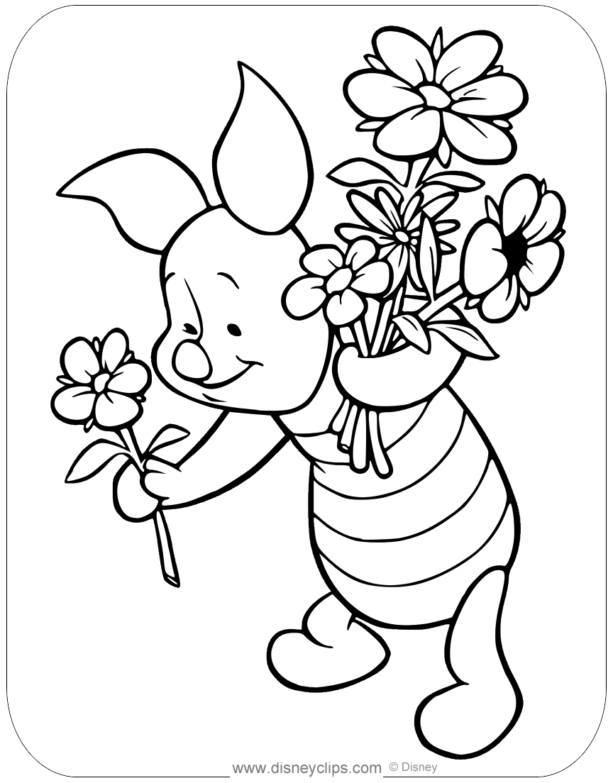 Piglet Coloring Pages | Disneyclips.com