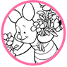Piglet coloring page
