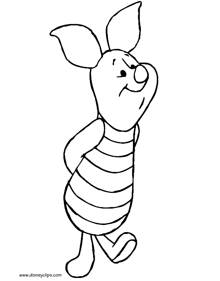 Piglet Coloring Pages | Disney's World of Wonders