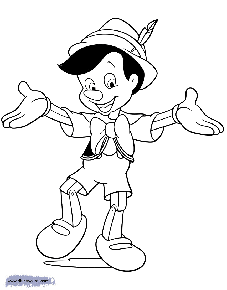 33 Printable Pinocchio Coloring Pages Disneyclips