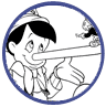 Pinocchio and Jiminy Cricket coloring page
