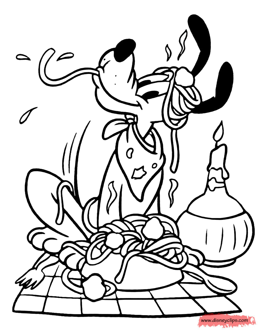 Pluto Coloring Pages (3) | Disneyclips.com
