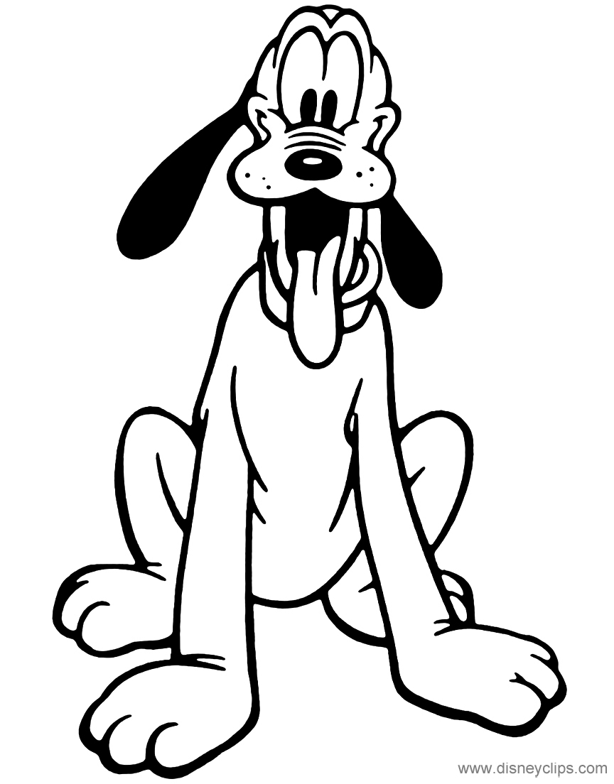 Pluto Coloring Pages ()  Disneyclips.com