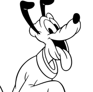 Pluto coloring page