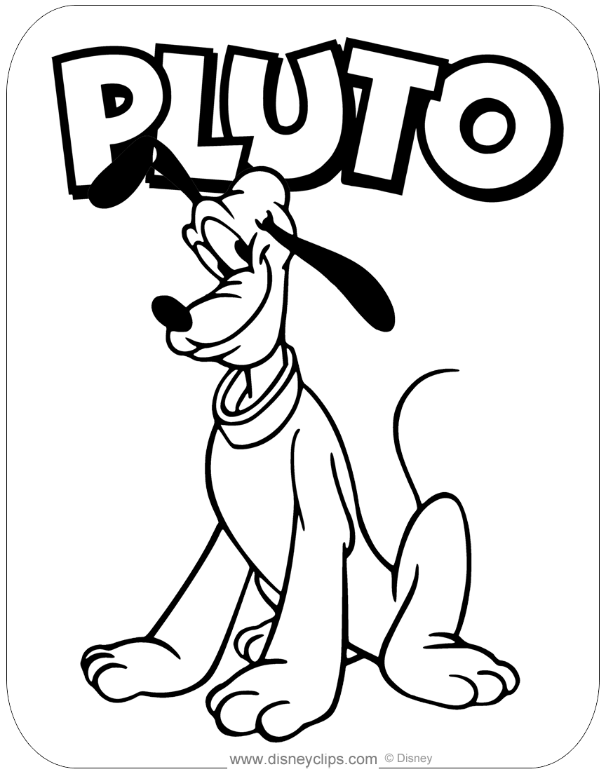 Coloring Page Of Pluto Coloring Page Of Pluto