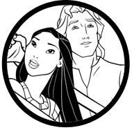 Pocahontas coloring page