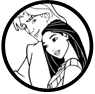 Pocahontas and John Smith coloring page