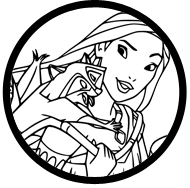 Pocahontas coloring page