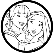 Pocahontas coloring page