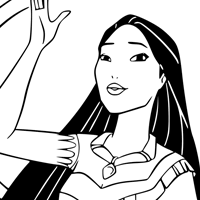 Pocahontas coloring page