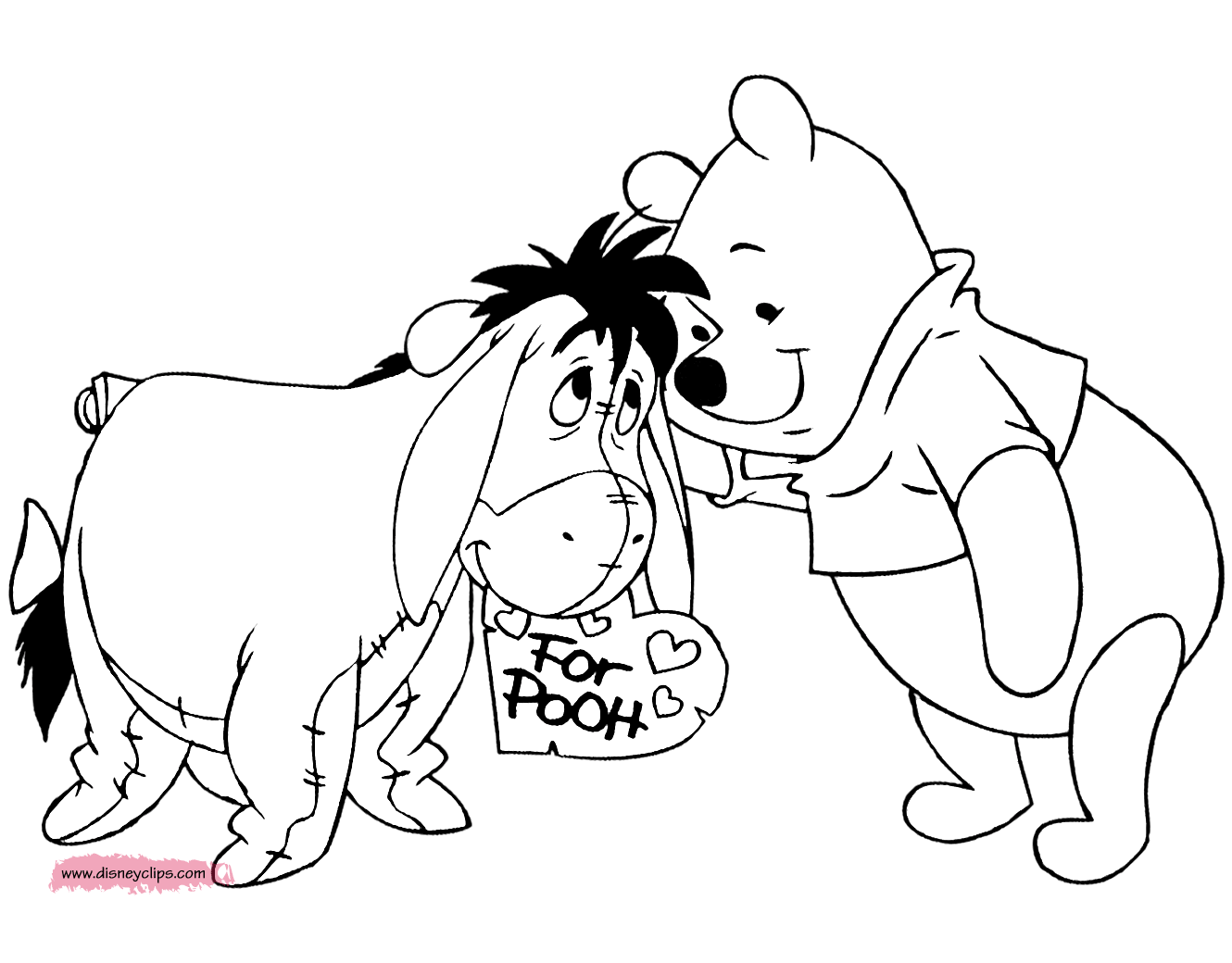 coloring page Winnie the Pooh Eeyore