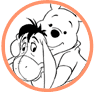 Pooh and Eeyore coloring page