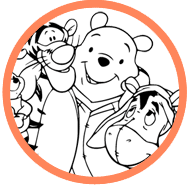 Pooh & Friends coloring page