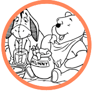 Pooh & Friends coloring page