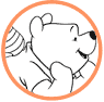 Pooh and Piglet coloring page