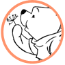 Pooh and Piglet coloring page