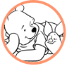 Pooh and Piglet coloring page