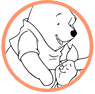 Pooh and Piglet coloring page
