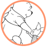Pooh and Piglet coloring page