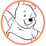 Pooh and Piglet coloring page