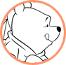 Pooh and Piglet coloring page