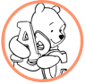 Pooh and Piglet coloring page