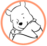 Pooh and Piglet coloring page