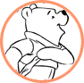 Pooh and Piglet coloring page